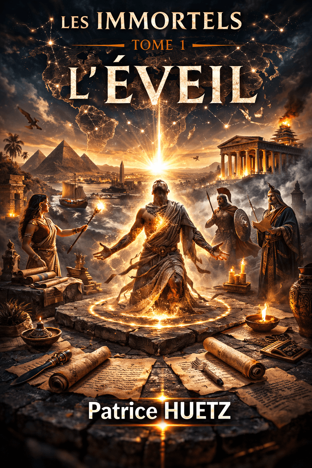 Couverture de Les Immortels — T1 : L'Éveil